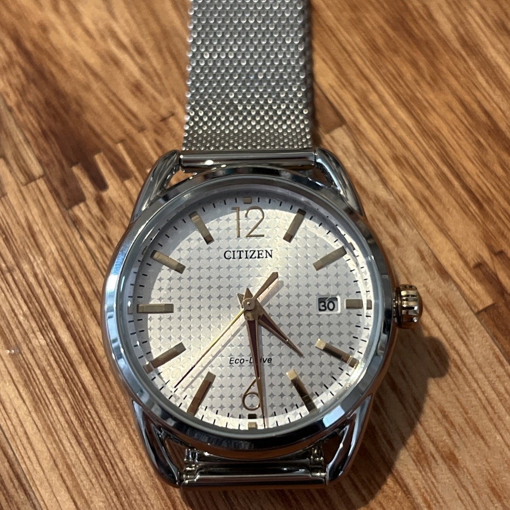 Citizen Women's Silver Stainless Steel Eco-Drive Watch GN-5-S